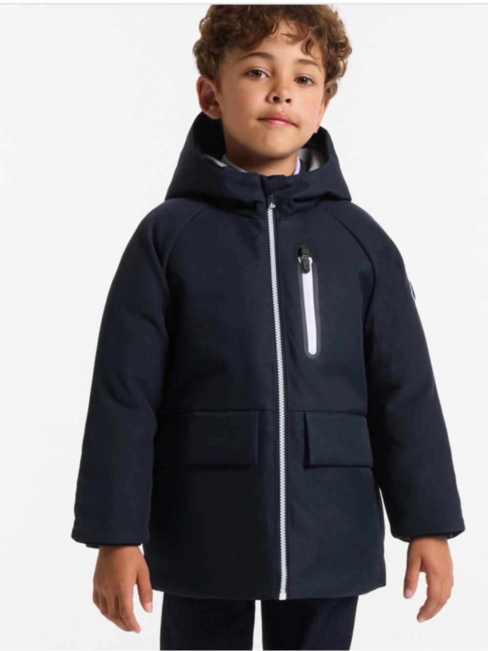 Boy technical parka - jacadi navy size 6